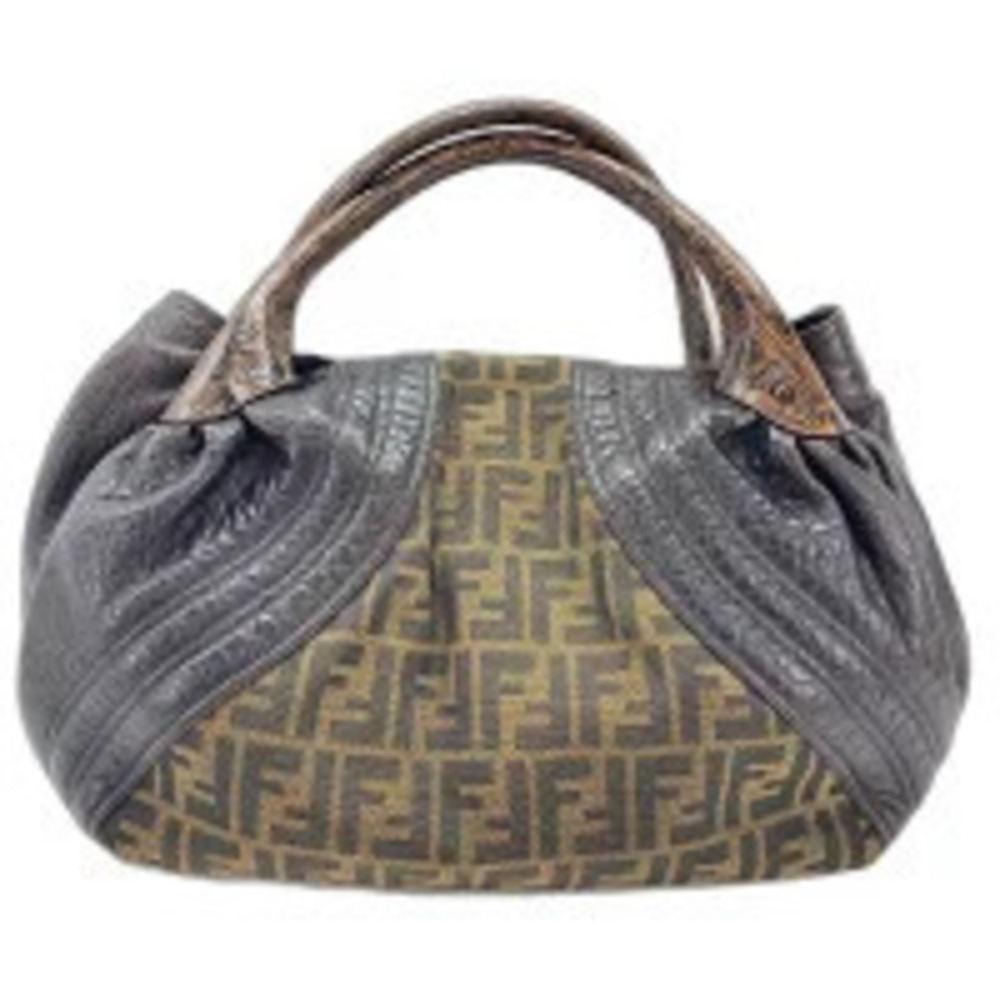 Fendi Zucca Tote Bag Canvas Brown